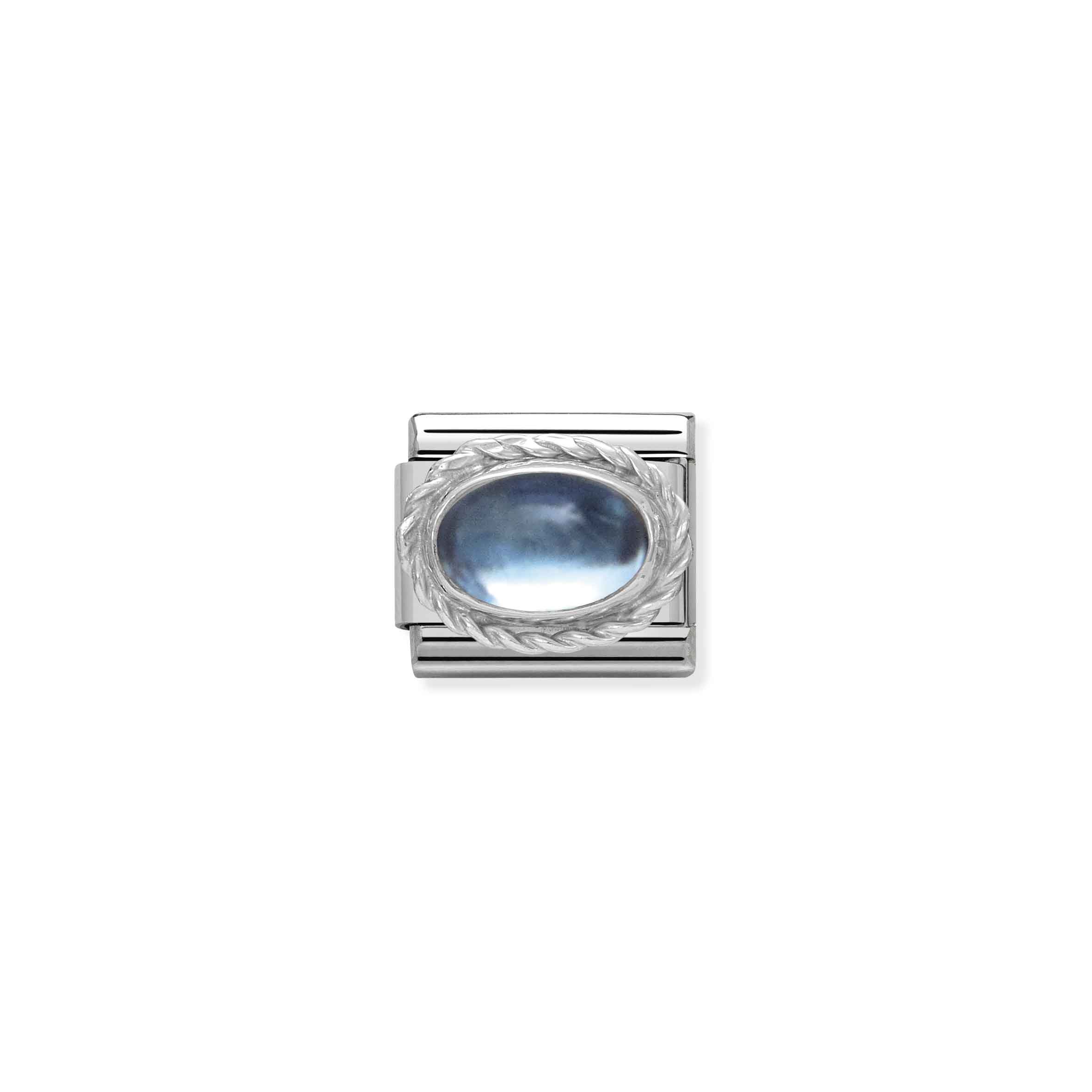 NOMINATION COMPOSABLE classic detail light blue topaz
