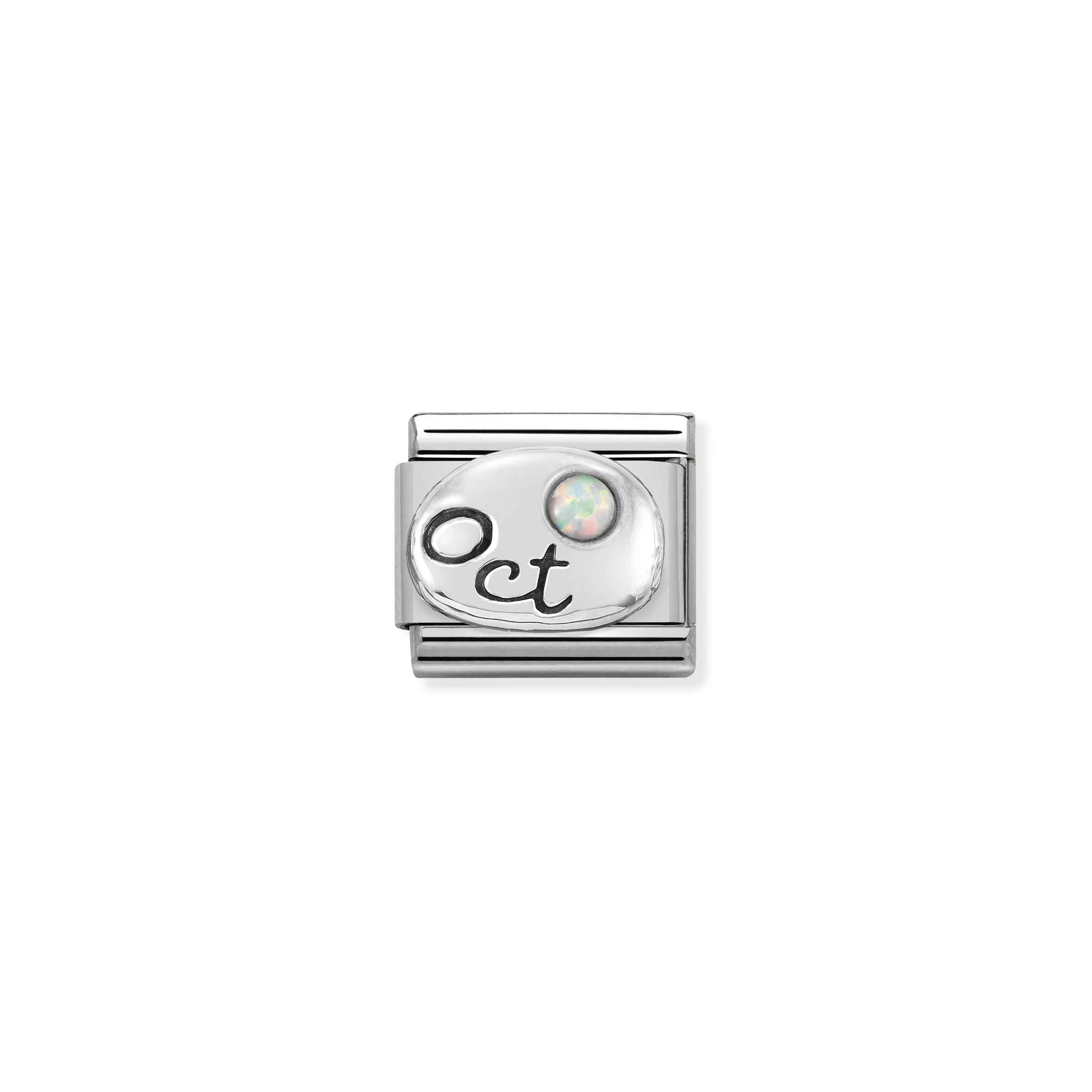 NOMINATION COMPOSABL classic symbol october white opal