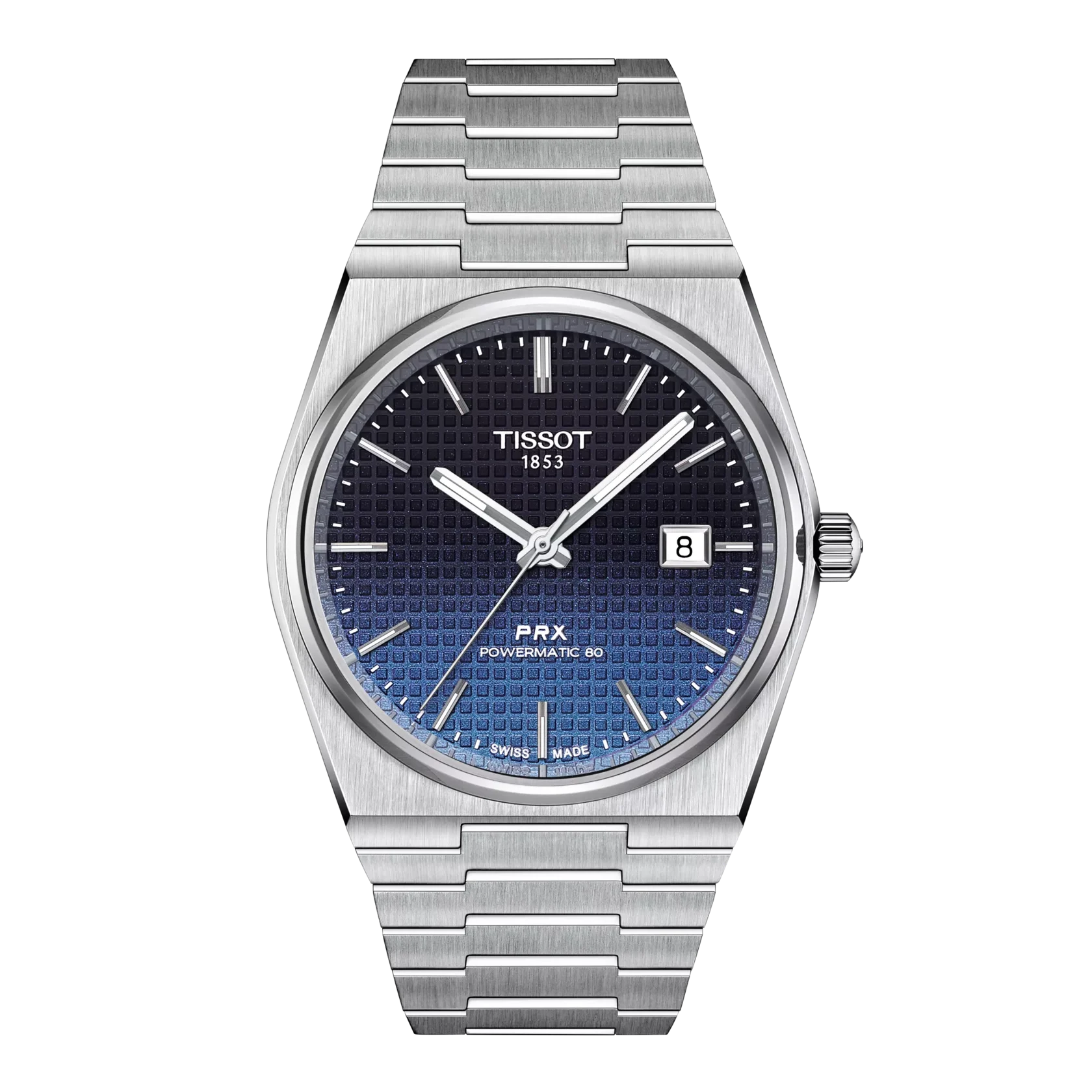 Tissot PRX Powermatic 80 zwart/blauw 40 mm | T1374071105101