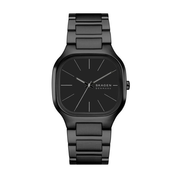 Skagen heren pols horloge model SKW6935 uit de Mellem Collectie. Staal met stalen band zwart. 3 ATM waterbestendig.