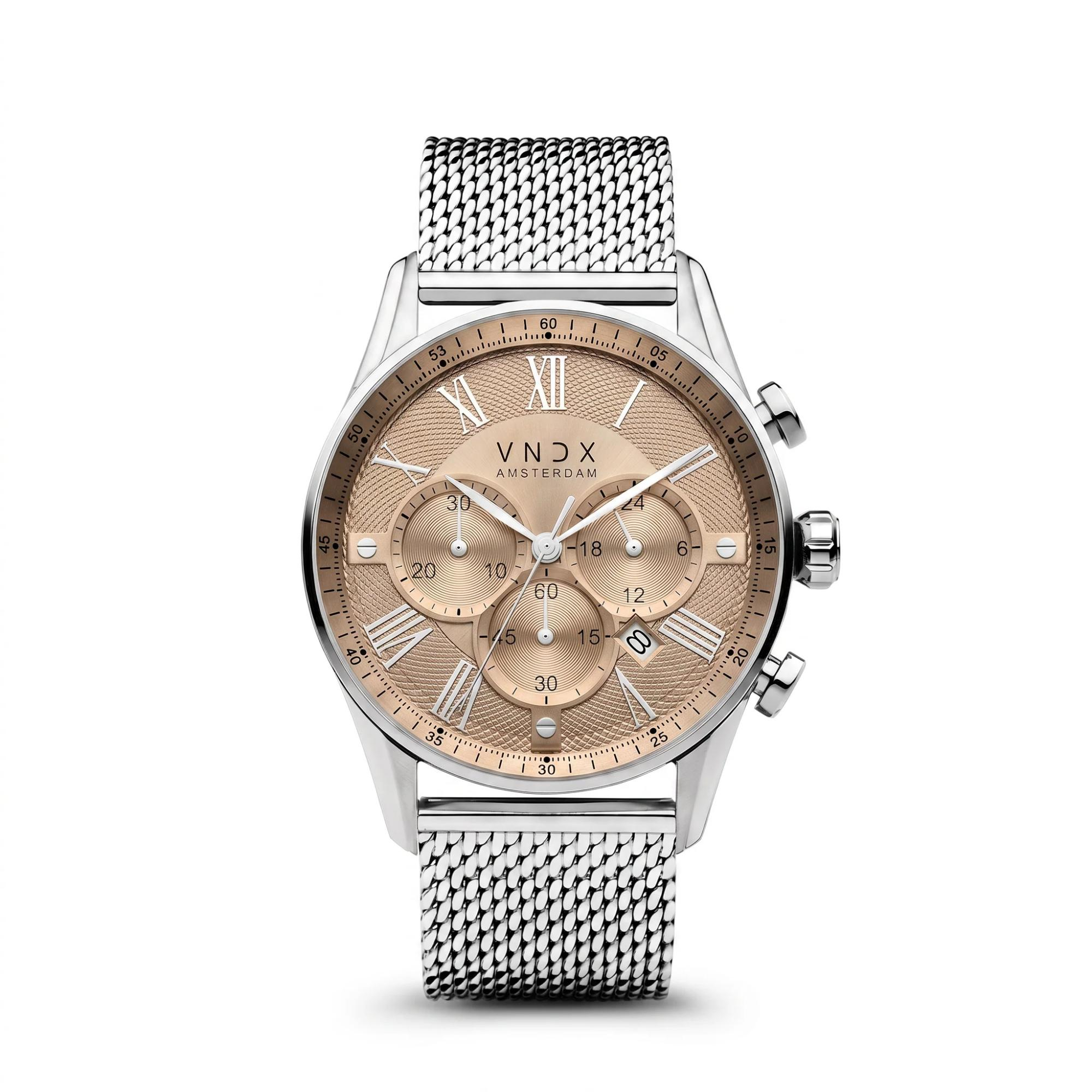 VNDX horloge the chief staal beige 