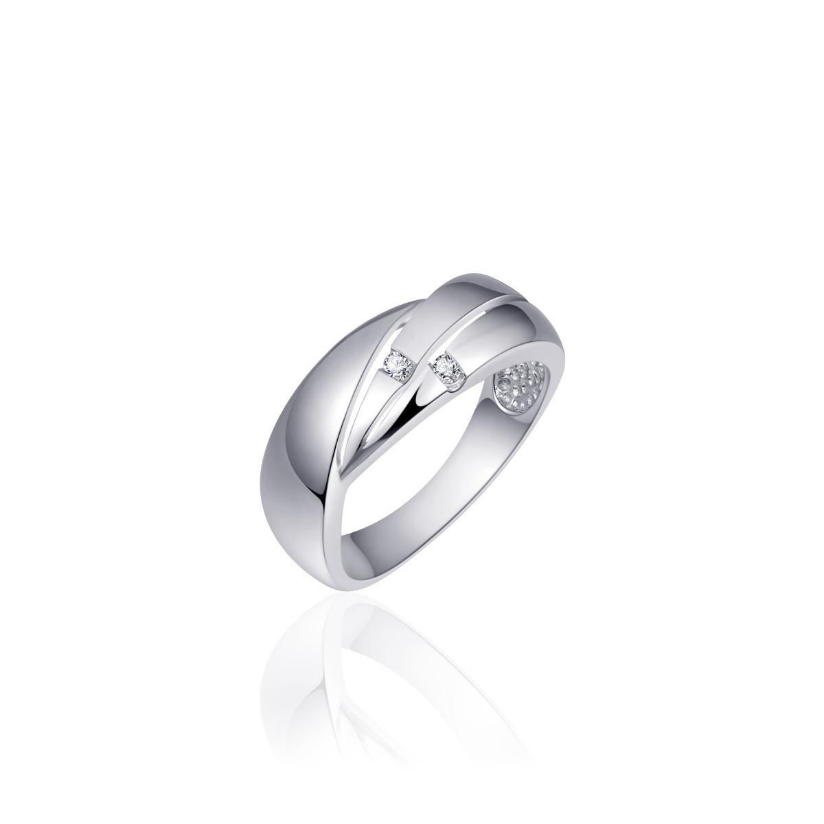 Gisser zilveren ring met zirkonia R054-56