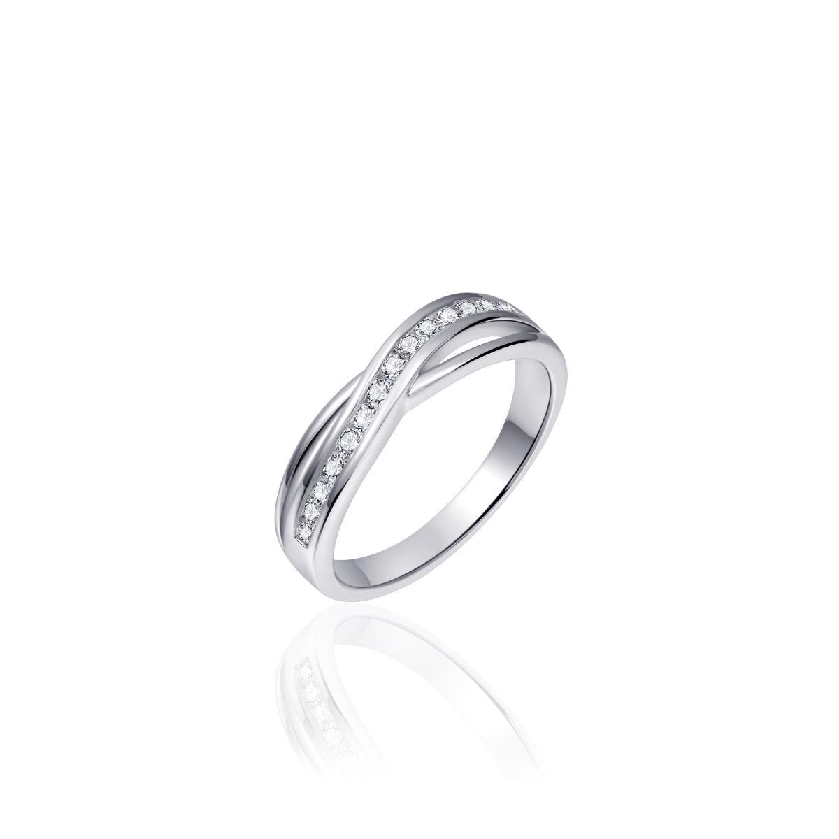 Gisser zilveren ring gezet met zirkonia R101-56