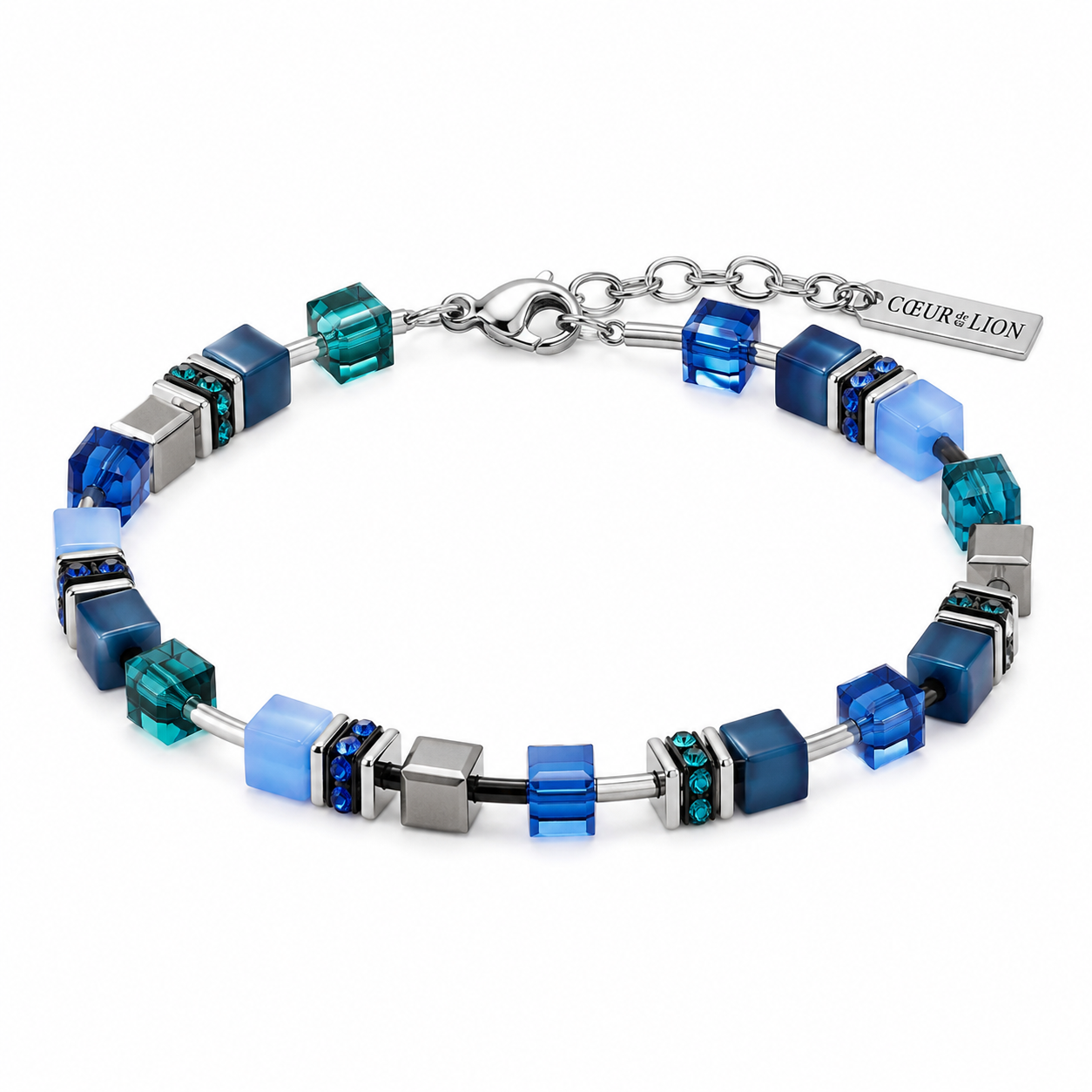 Armband blauw coeur