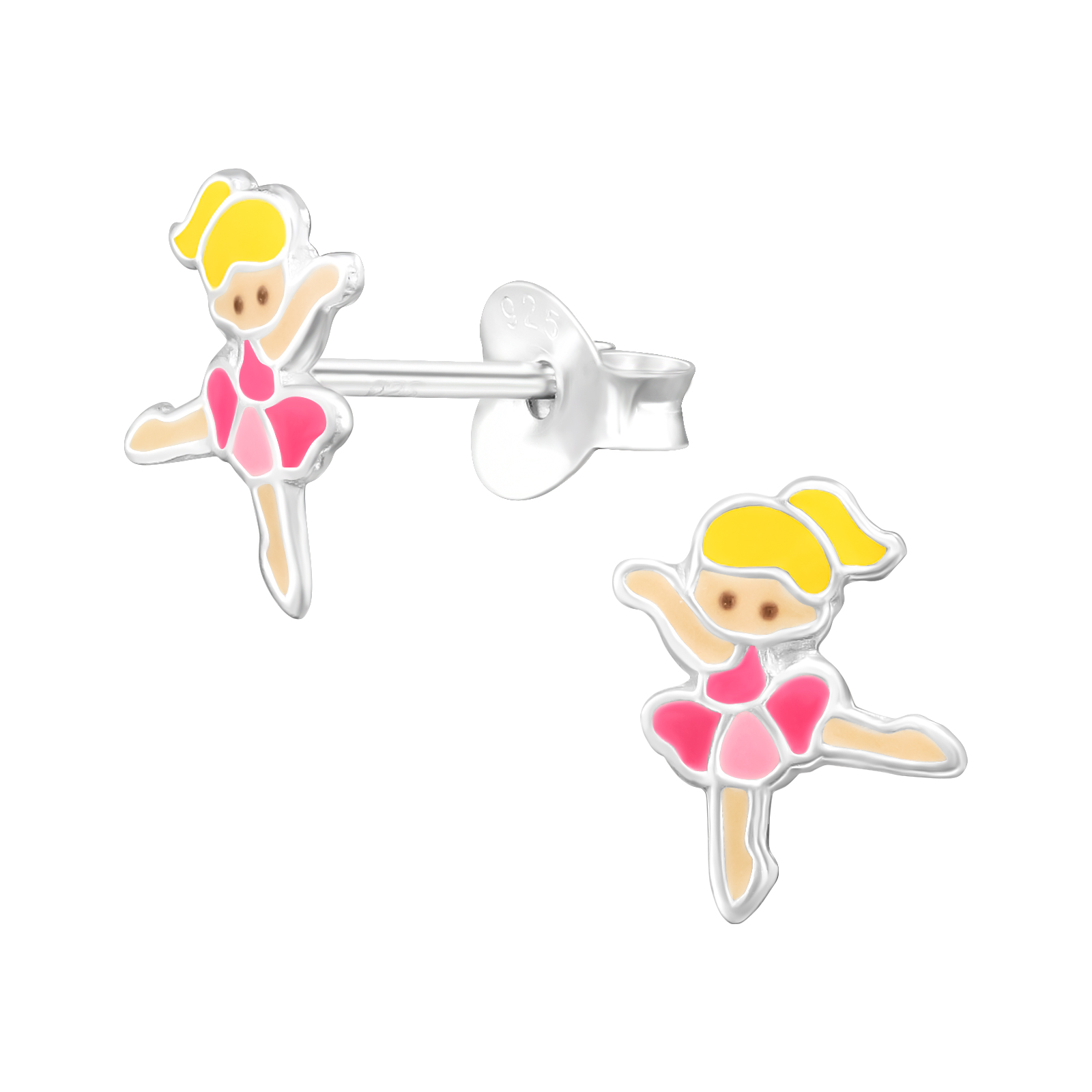 Balletdanseres zilveren oorstekers kind | PCJW46112