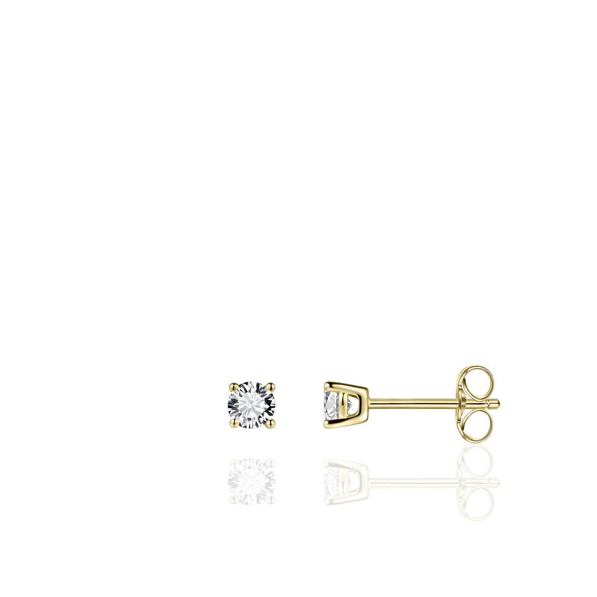 De Gisser zilver vergulde oorknoppen met zirkonia van 4mm biedt een elegante uitstraling dankzij de sprankelende zirkonia en het verfijnde ontwerp. Dit model, E1021/4Y, valt onder de categorie "sieraden" en type "oorstekers". Draag deze stijlvolle oorknoppen bij zowel dagelijkse outfits als feestelijke gelegenheden voor een verfijnde look. Perfect om elke ensemble compleet te maken.