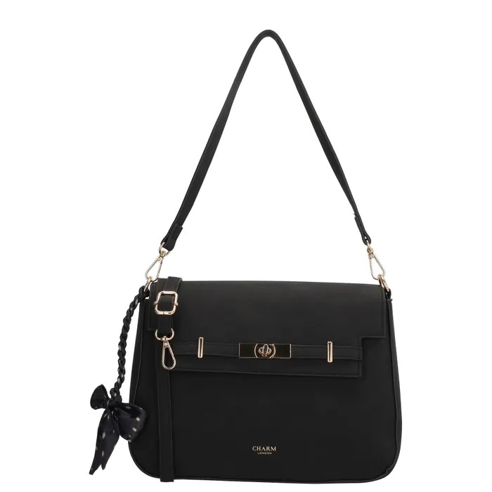 Charm London The Hamptons Village Schoudertas &ndash; PU Su&egrave;de Damestas
De Charm London The Hamptons Village schoudertas is een stijlvolle damestas van PU su&egrave;de die perfect is voor dagelijks gebruik. Dankzij het compacte formaat neem je jouw essentials gemakkelijk mee. De tas is voorzien van een afneembare korte schouderband en een verstelbare, afneembare lange schouderband, zodat je hem als schoudertas of crossbody kunt dragen.
Binnenin vind je twee insteekvakken, een tussenritsvak en een ritsvak voor waardevolle spullen. Ook aan de achterzijde bevindt zich een handig ritsvak. De overslagsluiting, gouden hardware en het decoratieve sjaaltje geven de tas een elegante uitstraling.
Kenmerken
Gemaakt van PU su&egrave;de
Afneembare korte schouderband
Verstelbare en afneembare lange schouderband
Overslagsluiting met siersluiting
Twee insteekvakken
Tussenritsvak en binnenvak met rits
Achterritsvak
Gouden hardware
Inclusief decoratief sjaaltje