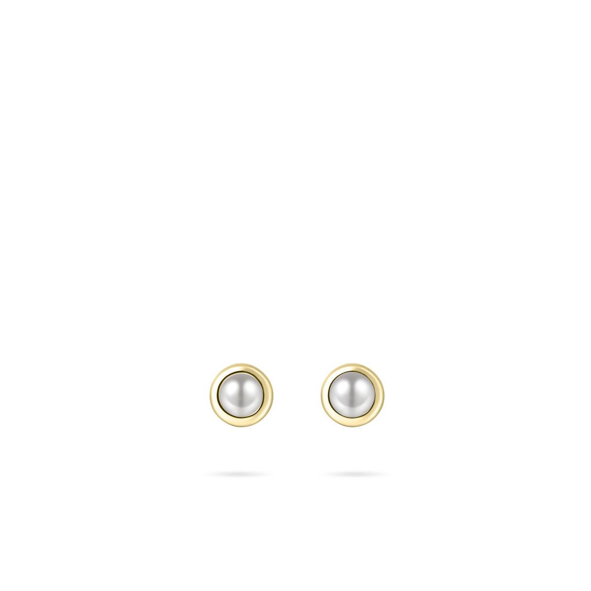 De Gisser zilver vergulde oorknoppen met parel (modelnummer E1001YWP) is een elegante toevoeging aan elke sieradencollectie. Deze stijlvolle oorstekers tonen een verfijnde 5mm parel. Ideaal om formele of dagelijkse outfits een chique touch te geven. Een tijdloze keuze voor elke gelegenheid.