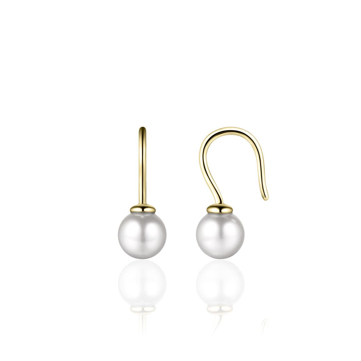 De Gisser vergulde zilveren oorhangers met parel (7 mm, model E1023/7Y) zijn elegante oorbellen in de categorie sieraden, specifiek hoepeloorbellen. Deze verfijnde oorbellen voegen een vleugje glamour toe aan elke outfit. 
