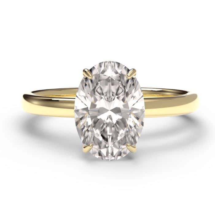 Lab diamant ovaal geslepen  3.0crt diamant