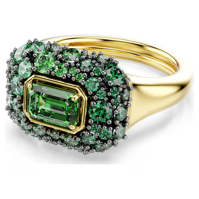 Deze Sublima-ring is elegant van vorm en betoverend in de details, en trekt de aandacht met een fascinerend groen ontwerp. Het kleurverloop van de Swarovski Zirkonia komt vooral tot zijn recht in combinatie met de bijpassende oorbellen, choker, armband of hanger. De Sublima-sieraden zijn ge&iuml;nspireerd door de eb en vloed van de natuur en zorgen voor een magisch effect dat in elk product tot leven komt door organische vormen en beeldschone precisieslijpvormen.

