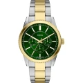 De Fossil Horloge FS6197 is een stijlvolle horloge met een tweekleurige goud-zilveren metalen look. Zonder datumfunctie, straalt het eenvoud uit. Met een 42 mm kast van metaal is het ideaal voor zowel alledaagse als formele gelegenheden. Draag het met zakelijke kleding of casual outfits voor een verfijnde en tijdloze uitstraling.