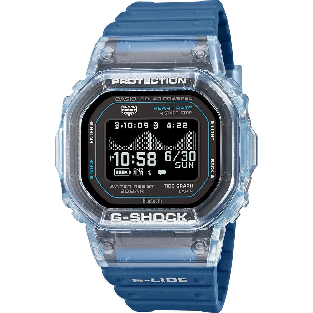 De G-Shock G-Squad GBX-H5600-2ER G-Lide horloge heeft geavanceerde functies zoals weer- en getijdeninformatie, Bluetooth-connectiviteit en fitness-tracking. Het stoere en duurzame ontwerp maakt het ideaal voor avontuurlijke sporten. Draag de horloge stevig om uw pols voor optimale prestaties en comfort tijdens elke activiteit. Een must-have voor de actieve drager!

Categorie: Horloge  
Type: Polshorloge