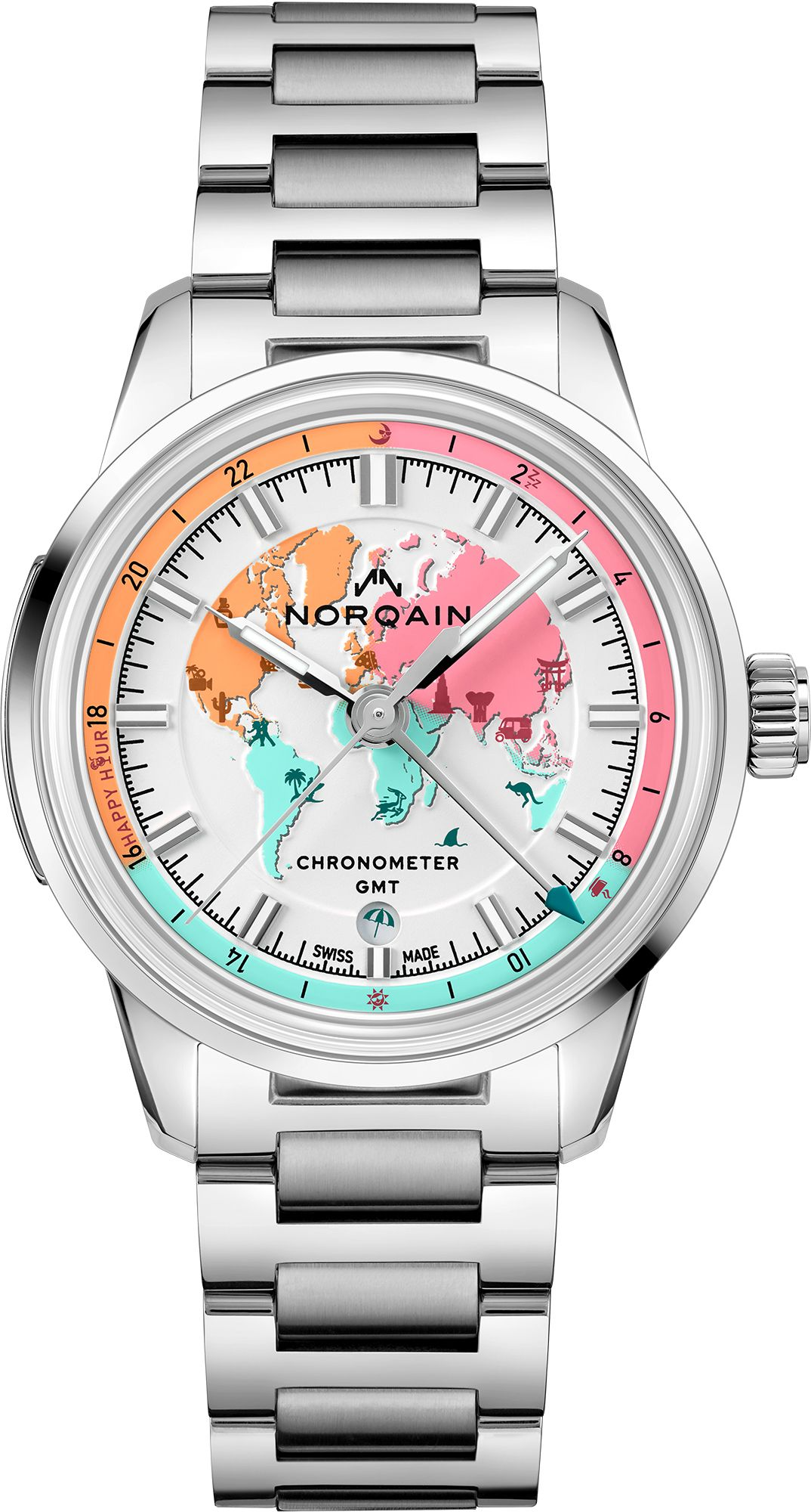 Norqain Freedom 60 GMT Enjoy Life "Holiday" Limited Edition | 40MM | N2100.22S02.W01.S01