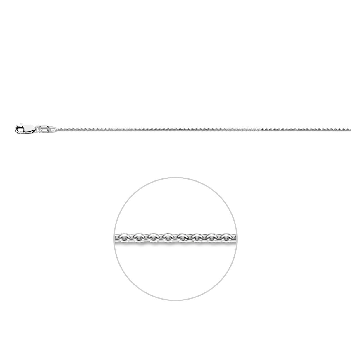 Het product Collier zilver | 50 cm | 1.1 mm, modelnummer 1342283, is een verfijnde zilveren ketting met een lengte van 50 cm en dikte van 1.1 mm. Perfect als basis voor het dragen van hangers of solo voor een minimalistische look. Combineer het met elegante of casual outfits voor een tijdloze en stijlvolle uitstraling.  Ideaal cadeau voor elke gelegenheid.