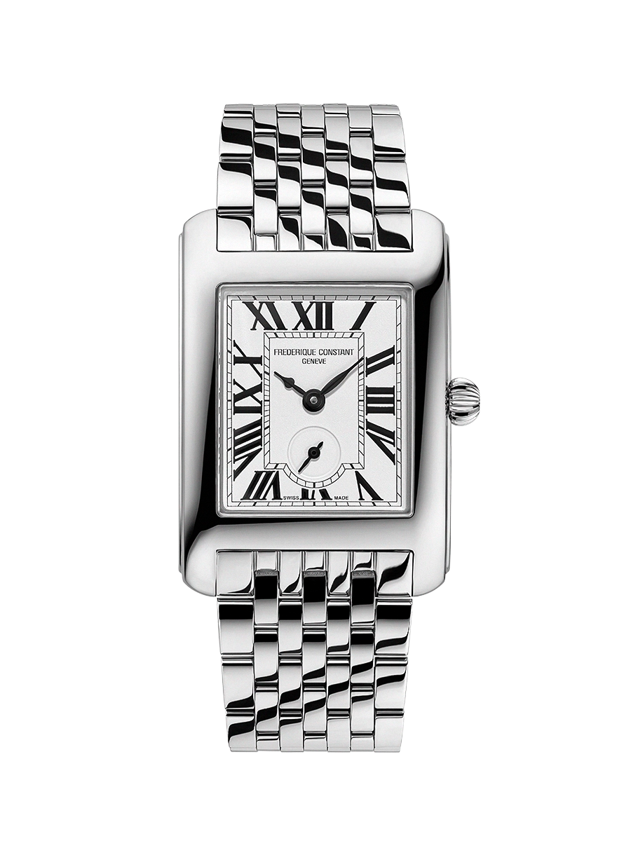 De FC235s2c6b Classic Carree Small Seconds is een stijlvol horloge met subtiel design en hoogwaardige materialen. De kenmerken van dit horloge zijn een kleine secondewijzer, een klassieke vierkante wijzerplaat en een stalen band. Draag dit horloge dagelijks voor een elegante touch aan elke outfit. De beste manier om het te dragen is om het te combineren met zowel formele als casual looks. Dit horloge is een tijdloze toevoeging aan elke horlogecollectie.