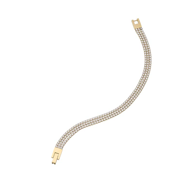 Das TRENDY me Armband Modellnummer 4-203893-001 besticht durch seine Goldfarbe und funkelnde Zirkonia-Steine. Es besteht aus Edelstahl mit IP-Vergoldung. Perfekt zum Tragen als stilvolles Accessoire am Handgelenk, passt es ideal zu eleganten und l&auml;ssigen Outfits. Tragen Sie es alleine oder in Kombination mit anderen Armb&auml;ndern, um Ihrem Look Glanz zu verleihen.
