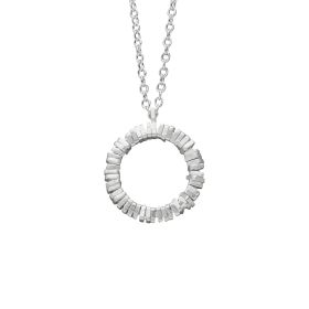 Zilveren collier met hangertje