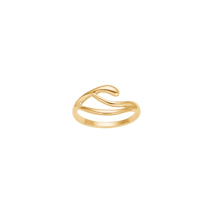 Dieser vergoldete Silberring AURA52,  ist ein elegantes Schmuckst&uuml;ck f&uuml;r Damen. Der Ring in Gr&ouml;&szlig;e 54 besticht durch sein zeitloses Design und ist ideal f&uuml;r besondere Anl&auml;sse oder den t&auml;glichen Gebrauch. Tragen Sie den Ring allein oder kombinieren Sie ihn mit anderen Schmuckst&uuml;cken f&uuml;r einen stilvollen Look.