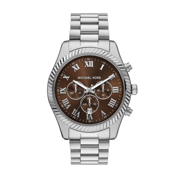 Michael Kors horloge model MK9278 staal met stalen band uit de Lexington Collectie. 10 ATM waterdicht.