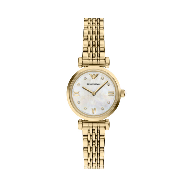 Armani horloge model AR11806 staal met stalen band uit de Gianni T-Bar Collectie. 3 ATM waterdicht.