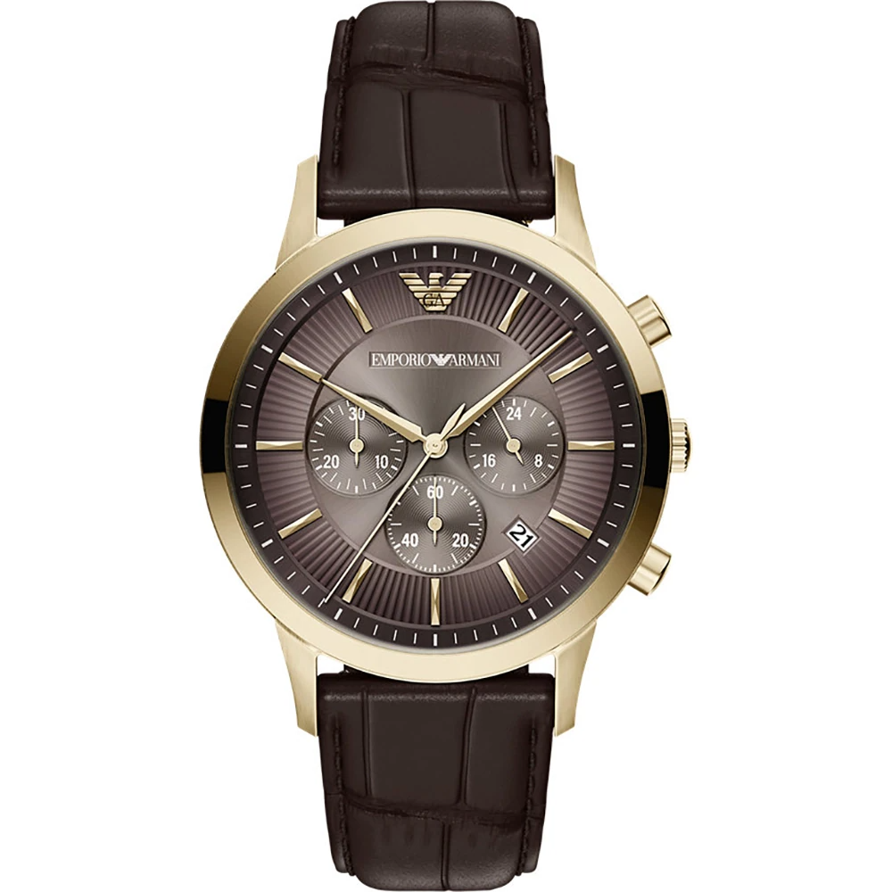 De Emporio Armani Horloge AR11822 is een stijlvolle horloge met een roestvrijstalen kast van 43 mm, bruine horlogeband en een datumaanduiding. De bruine band geeft een warme, klassieke uitstraling. Draag het bij zakelijke of casual outfits voor een elegante look. Perfect voor moderne heren die verfijning zoeken in hun accessoirekeuze.