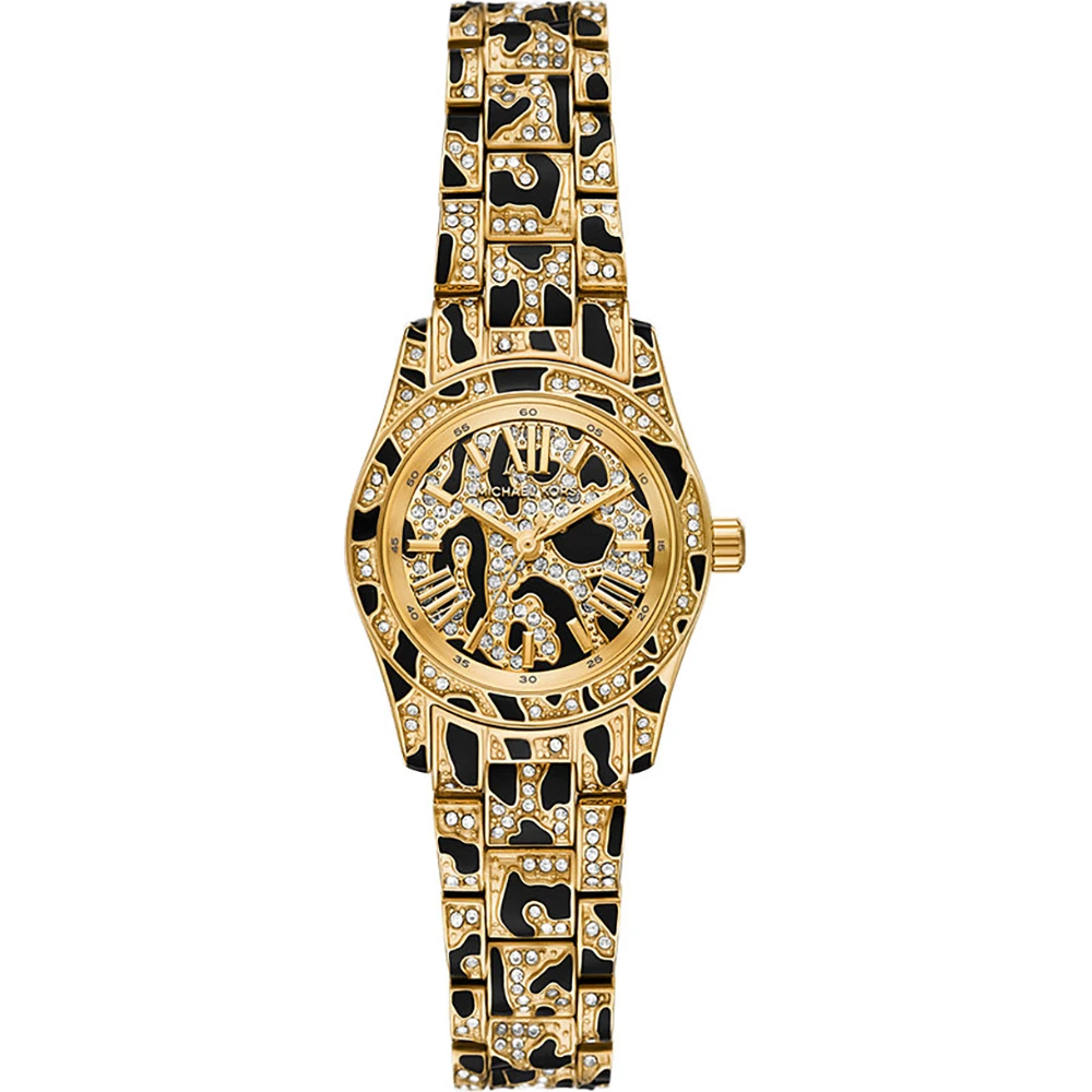 De Michael Kors Horloge (modelnummer MK7639) is een elegante dameshorloge met een kast van roestvrij staal en een goudkleurige horlogeband. Met een kastgrootte van 26 mm is het de perfecte accessoire voor zowel formele als casual gelegenheden. Combineer het met gouden sieraden voor een harmonieuze look of draag het als een opvallend statement stuk.