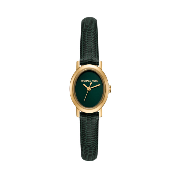De Michael Kors Horloge MK7633 is een stijlvol horloge met een kast van roestvrij staal en een opvallende groene horlogeband. Het heeft een formaat van 22, perfect voor een verfijnde pols. Combineer deze stijlvolle accessoire met zowel casual als formele outfits voor een chique uitstraling. Ideaal voor dagelijks gebruik en bijzondere gelegenheden.