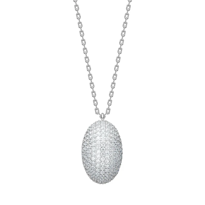Die Rhodinierte Silber Halskette gro&szlig; REBECCANOR,  ist ein neues Schmuckst&uuml;ck f&uuml;r Damen. Als pr&auml;chtige Halskette verleiht sie jedem Outfit einen Hauch von Eleganz. Tragen Sie sie am besten zu einem klassischen Abendkleid oder einem eleganten Business-Outfit, um Ihren Look zu vervollst&auml;ndigen und zu veredeln.