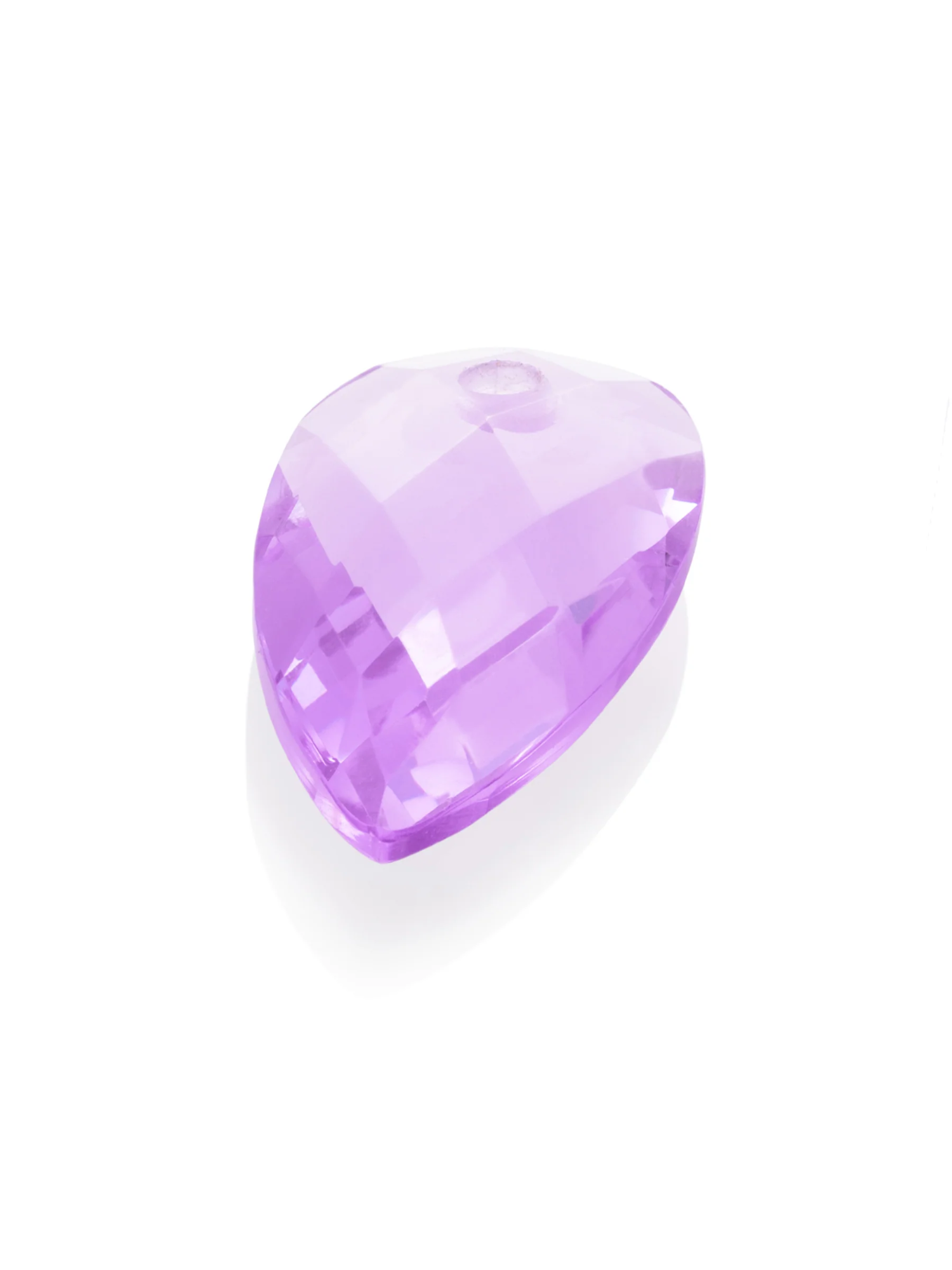 Hanger Edelsteen - Facet Blossom Violet Quartz - 33mm