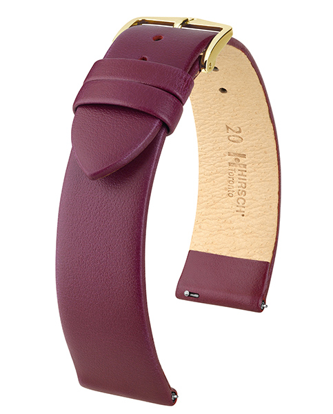 HIRSCH TORONTO M BERRY CALF 14/12MM 03702186-1-14.
De specificaties zijn als volgt:
Bandbreedte: 14