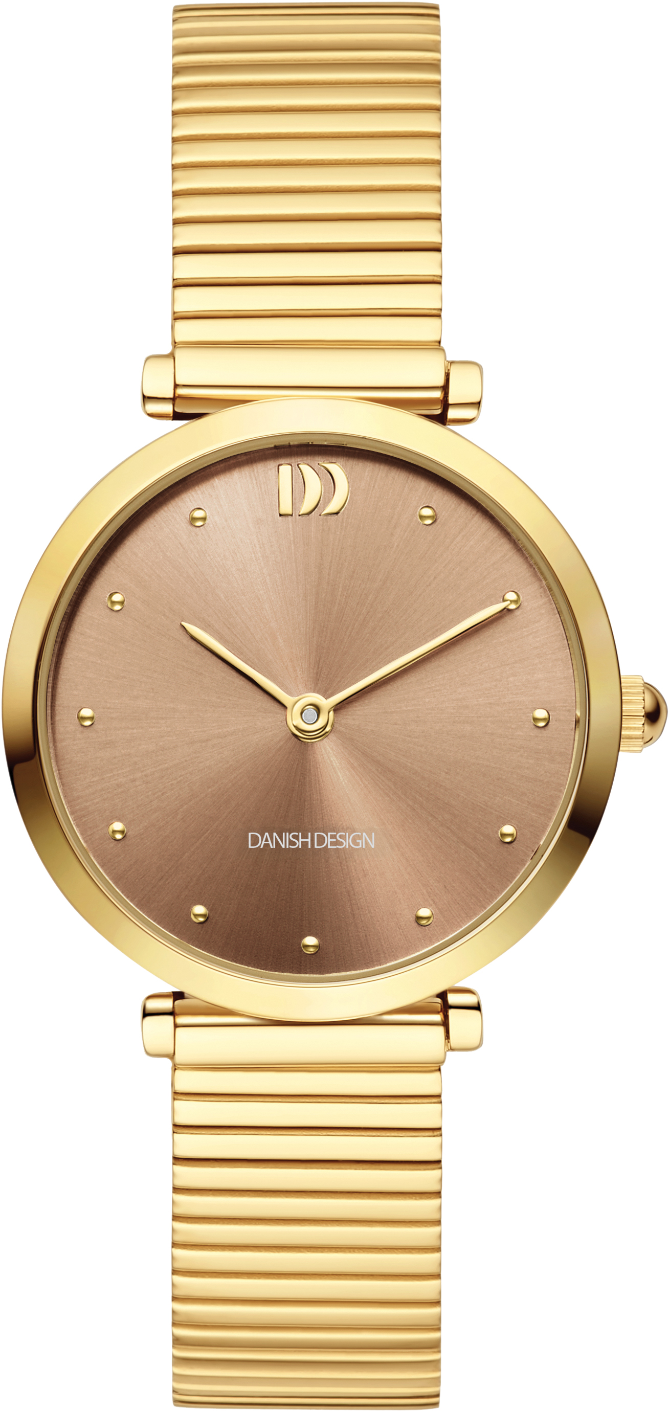 Dit elegante Danish Design AVA HU dameshorloge (IV88Q1301) combineert Scandinavisch minimalisme met een tijdloze uitstraling. De ronde kast van 34 mm is vervaardigd uit edelstaal met een luxe goudkleurige afwerking en gecombineerd met een verfijnde bruine wijzerplaat met puntjesindex. Het analoge quartz uurwerk en de waterdichtheid tot 3 ATM maken dit horloge geschikt voor dagelijks gebruik.