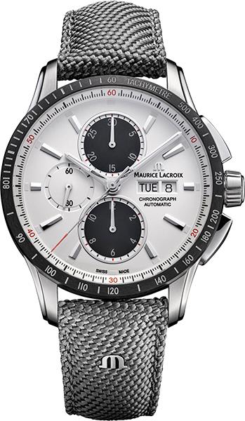 Dit is een horloge van het merk Maurice Lacroix gemaakt voor heren.
De specificaties zijn als volgt:
Kastmaat: 43 mm
Kastdikte: 15
Bandbreedte: 21
Waterdichtheid: 10 ATM / 100 Meter / 330 Feet
Dit horloge heeft de volgende functies/eigenschappen:
Chronograaf
Datumaanduiding
Dagaanduiding
Tachymeter