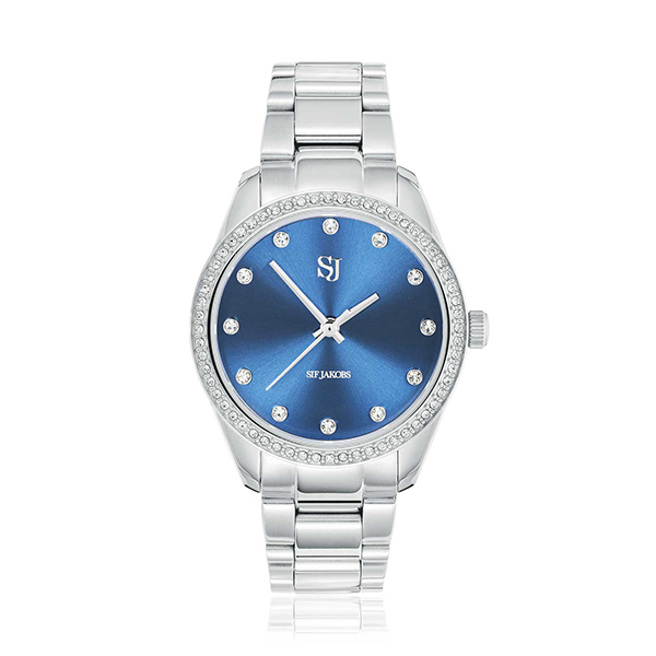 Dit is een horloge van het merk Sif Jakobs gemaakt voor dames.
De specificaties zijn als volgt:
Kastmaat: 32,5 mm
Kastdikte: 10
Bandlengte: 180
Bandbreedte: 14
Waterdichtheid: 5 ATM / 50 Meter / 165 Feet