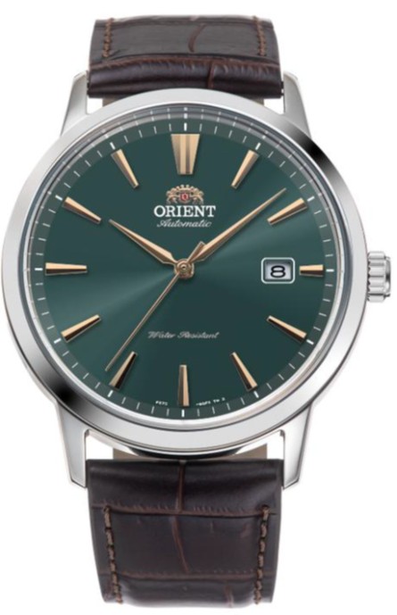 De ORIENT HORLOGE OR-RA-AC0F13E is een stijlvolle polshorloge met een automatische beweging. Het heeft een groene wijzerplaat en een bruine band. Gemaakt van roestvrij staal, met een kastgrootte van 42 mm en een datumfunctie. Combineer dit horloge met een chic, casual tenue voor een eigentijdse uitstraling. Perfect voor dagelijks gebruik.