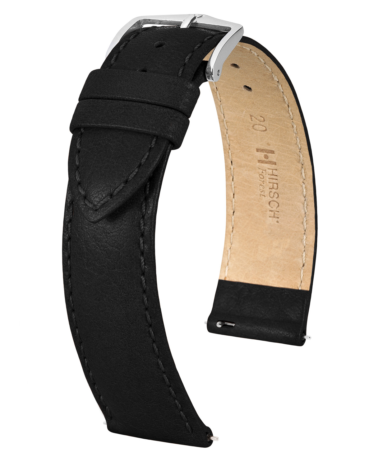 HIRSCH FOREST L BLACK 22/20MM 17920250-2-22.
De specificaties zijn als volgt:
Bandbreedte: 22