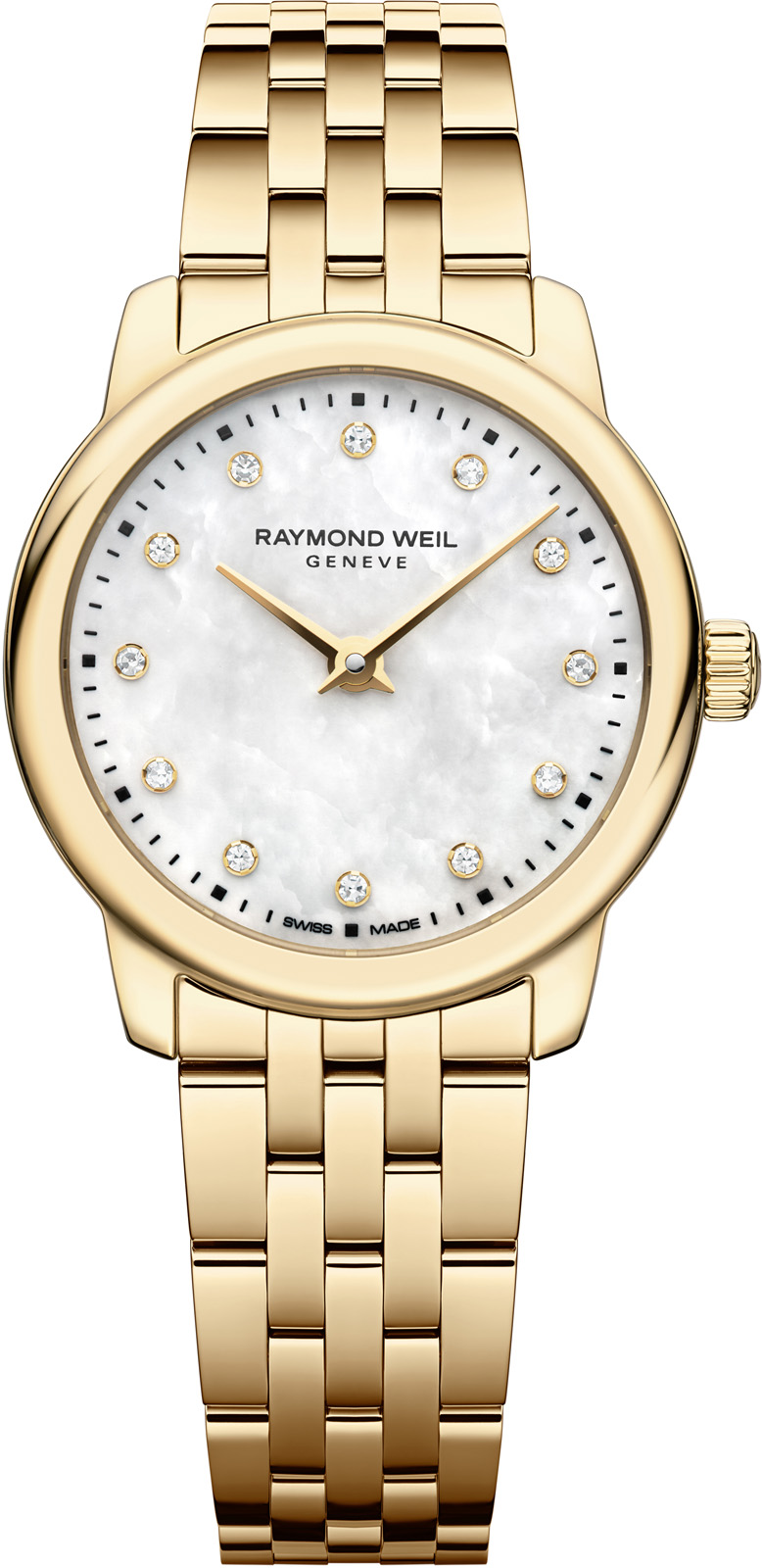 Dit is een horloge van het merk Raymond Weil gemaakt voor dames.
De specificaties zijn als volgt:
Kastmaat: 24 mm
Kastdikte: 5,1 mm
Waterdichtheid: 5 ATM / 50 Meter / 165 Feet