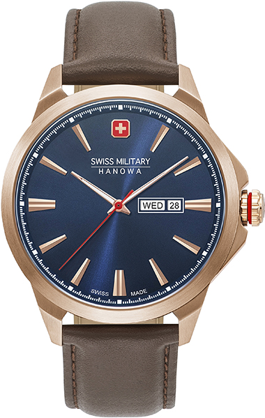 Dit is een horloge van het merk Swiss Military Hanowa gemaakt voor heren.
De specificaties zijn als volgt:
Kastmaat: 45 mm
Bandbreedte: 22
Waterdichtheid: 10 ATM / 100 Meter / 330 Feet
Dit horloge heeft de volgende functies/eigenschappen:
Datumaanduiding
Dagaanduiding