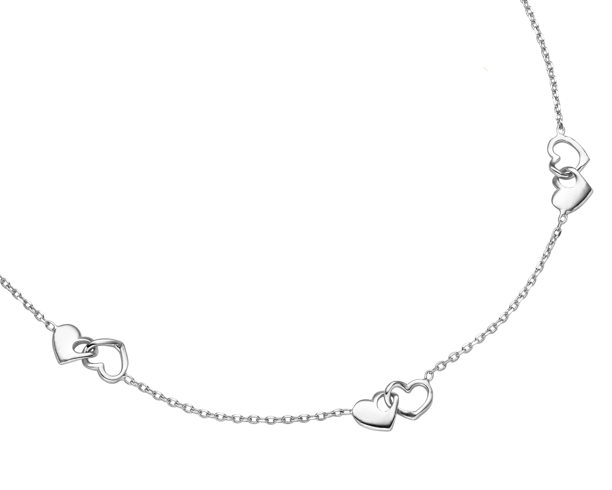 Das Produkt Armband Silber Herze 19cm mit der Modellnummer 26-408A, einer unbekannten Marke, ist ein elegantes Schmuckst&uuml;ck in der Kategorie "Jewel". Es hat eine L&auml;nge von 19 cm und geh&ouml;rt zur Unterkategorie "Bracelet". Tragbar am Handgelenk, eignet sich dieses Armband ideal, um ein festliches Outfit stilvoll zu erg&auml;nzen. Perfekt f&uuml;r besondere Anl&auml;sse.