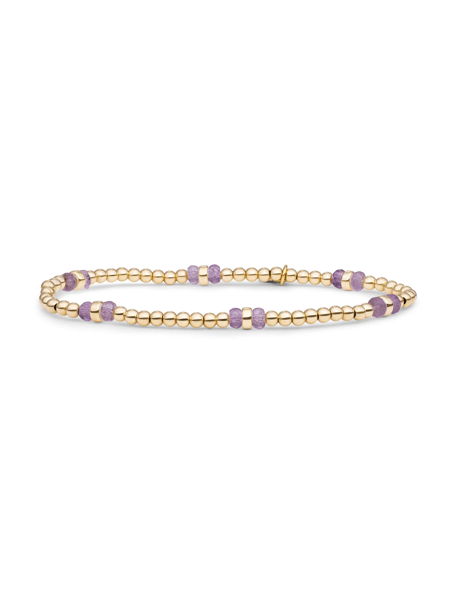 SPARKLING JEWELS ARMBAND AMETHYST GOLD