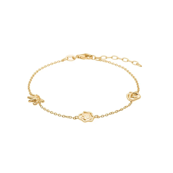 Das Produkt Verg. Silber Armband BLOSSOM52,  ist ein hochwertiges Tennisarmband der Kategorie Schmuck, im neuen Zustand. Es besteht aus vergoldetem Silber und besticht durch sein elegantes Design. Tragen Sie es am besten bei festlichen Anl&auml;ssen oder als stilvolles Highlight im Alltag, um Ihrem Outfit einen Hauch von Eleganz zu verleihen.