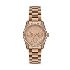 Rose kleurig dames horloge met steentjes