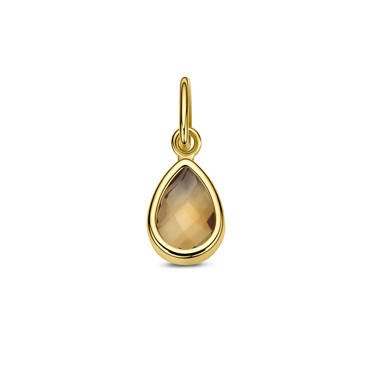 Geelgouden hanger met citrien