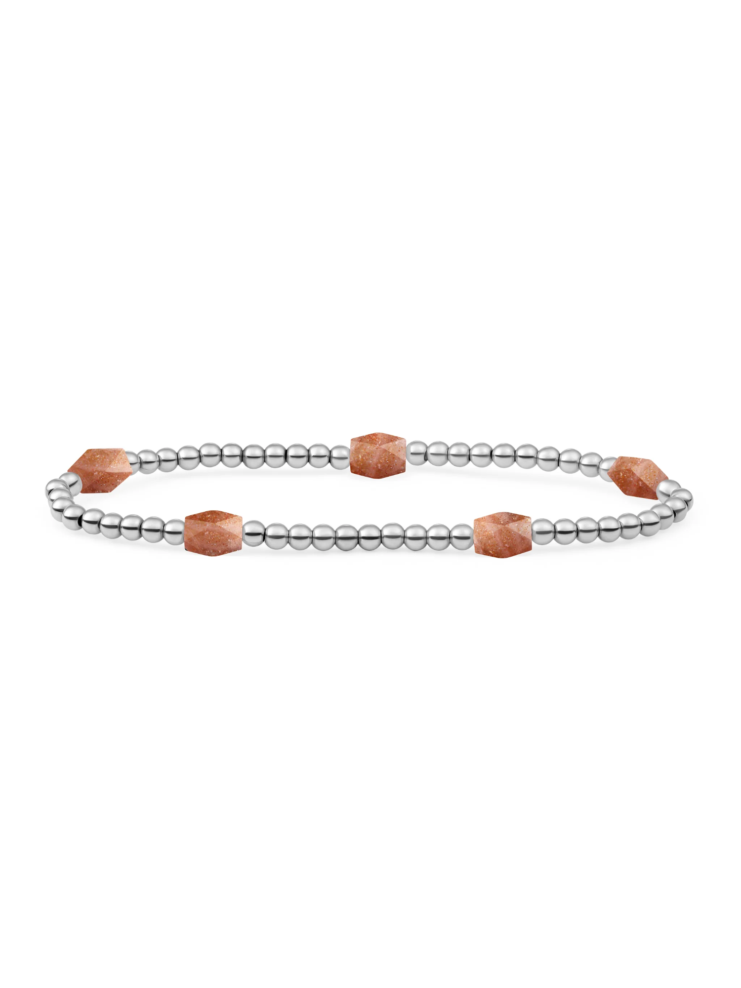 SPARKLING JEWELS ARMBAND ZILVER  SUNSTONE