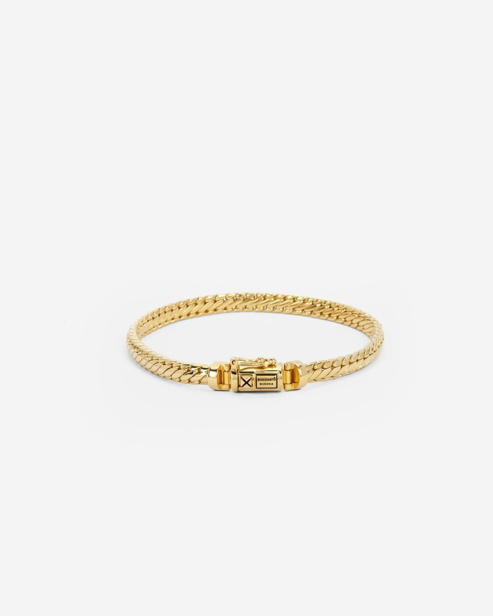 Buddha to Buddha Ben Mini Gold Verguld armband maat E | J101GV