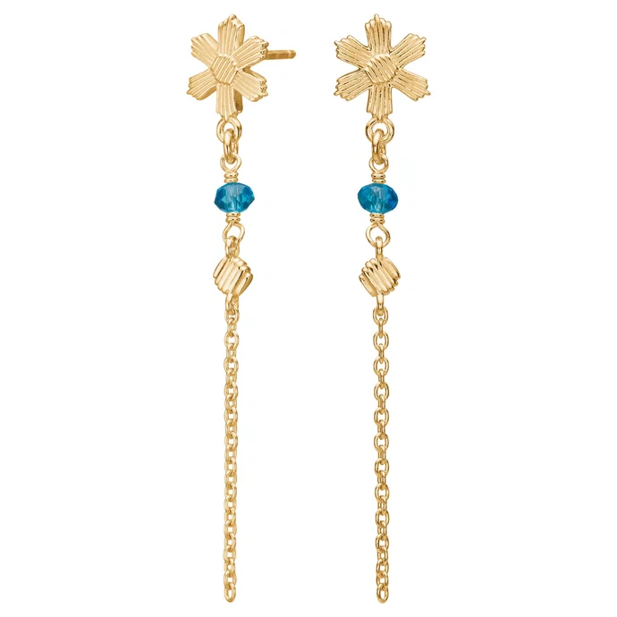 Der Verg. Silber Ohrh&auml;nger aqua Blume BRODERIENO ist ein eleganter Ohrschmuck in Blumenform aus hochwertigem versilbertem Material. Diese Stecker-Ohrringe erg&auml;nzen jedes Outfit perfekt und sind ideal f&uuml;r feierliche Anl&auml;sse oder den t&auml;glichen Gebrauch. Tragen Sie sie, um einen Hauch von Eleganz und Farbe in Ihren Stil zu integrieren.