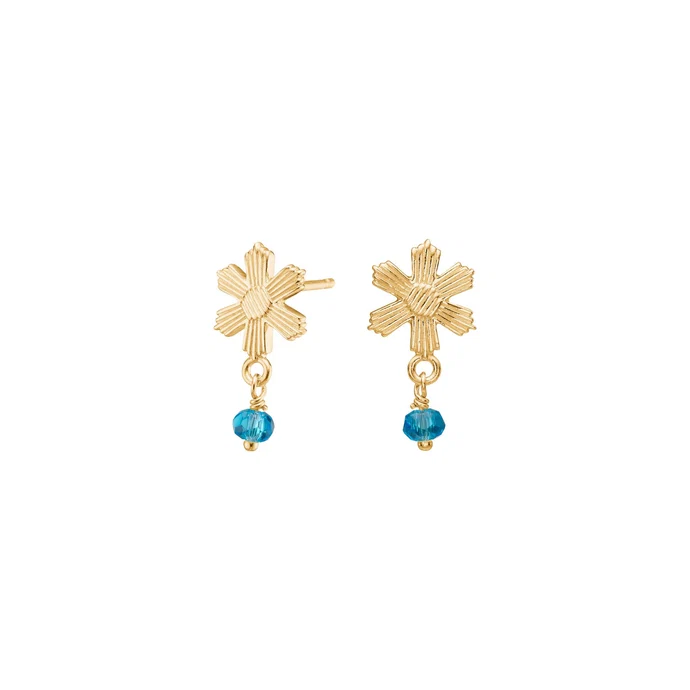 Der Verg. Silber Ohrstecker aqua Blume BRODERIENO,  ist ein eleganter Ohrstecker aus der Kategorie Schmuck. Diese neuen Stecker sind in zarter Aqua-Blumenform gestaltet. Sie sind perfekt zum t&auml;glichen Tragen oder f&uuml;r besondere Anl&auml;sse geeignet. Kombinieren Sie sie mit l&auml;ssigen oder formellen Outfits f&uuml;r einen stilvollen Look.