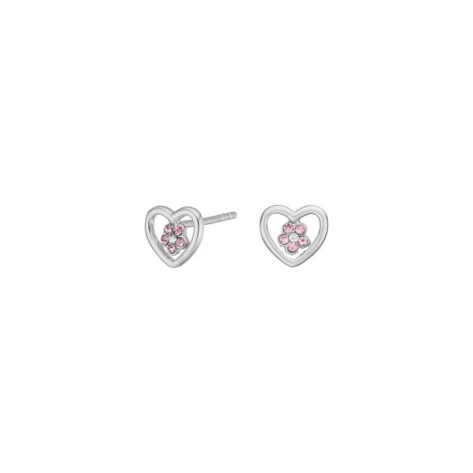 Die Rhodinierten Silber Ohrstecker Herz. Sie bestehen aus hochwertigem Silber und sind rhodiniert, was ihnen einen langanhaltenden Glanz verleiht. Diese Ohrstecker sind neu und eignen sich perfekt f&uuml;r den t&auml;glichen Gebrauch oder besondere Anl&auml;sse. Tragen Sie sie zu eleganter oder l&auml;ssiger Kleidung f&uuml;r einen stilvollen Look.