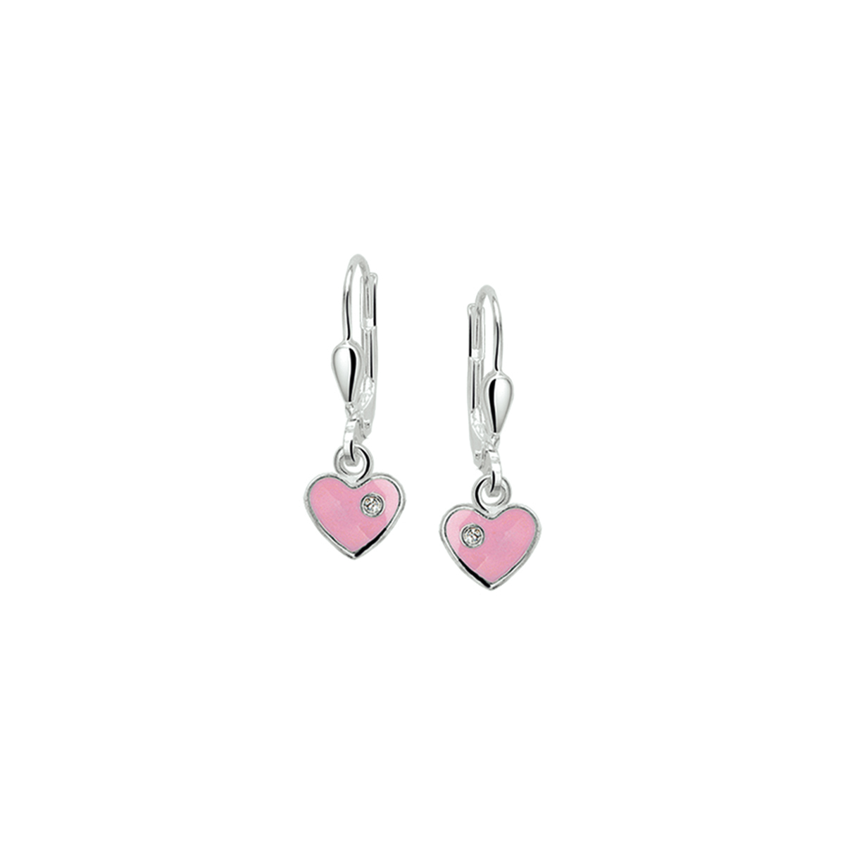 Oorhangers hart zirk. brisur haak 21mm