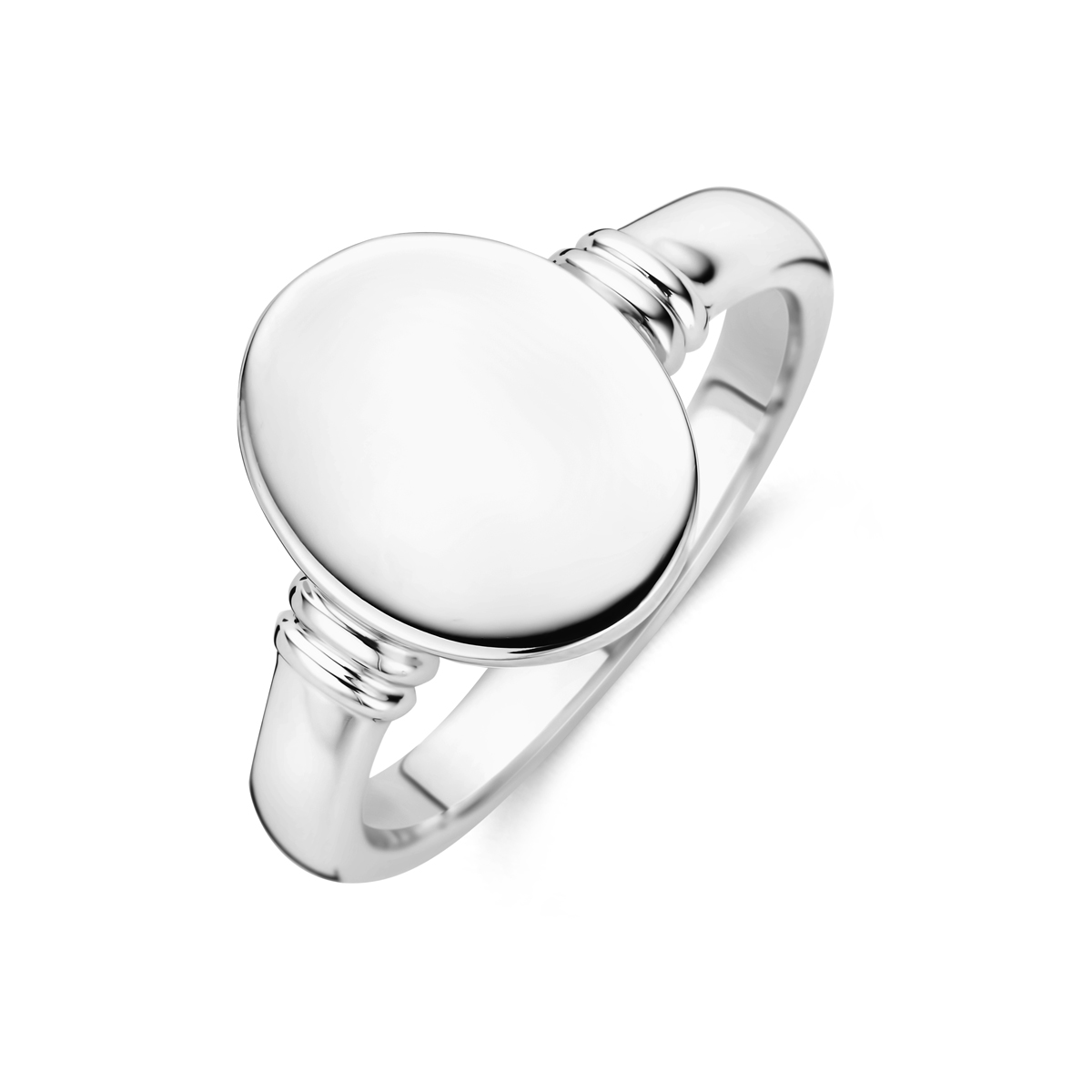 Huiscollectie - Gerhodineerd 925 zilveren graveerring. De ring heeft een breedte van 10.5mm. - 1330432